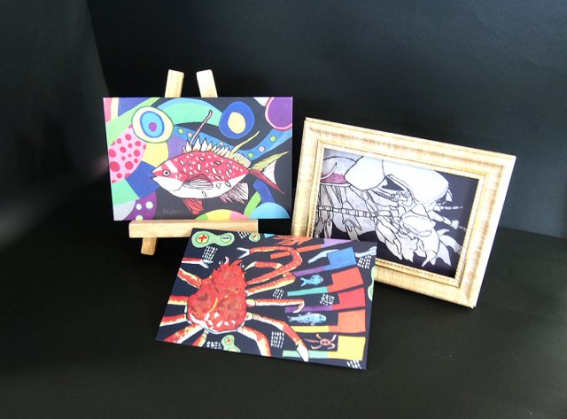 ふるさと納税×おさかなアートクリエイター鈴木翔太氏の「おさかなポストカード」のプレゼントを開始します！