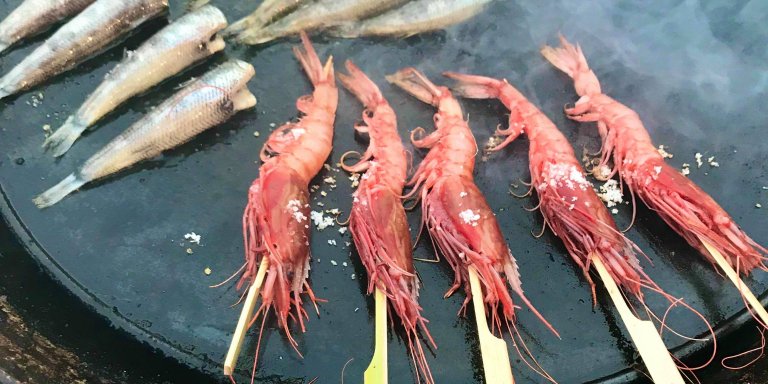 狩野川を眺めながらのＢＢＱは最高♪