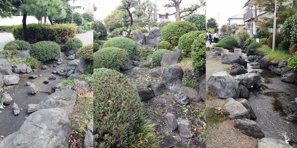 せせらぎもあったり（水はながれていませんでした）